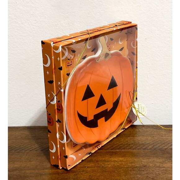 NWT: Eccolo - Jack O'Lantern Ceramic, Decorative, Catch-all, Halloween Tray - Picture 2 of 3